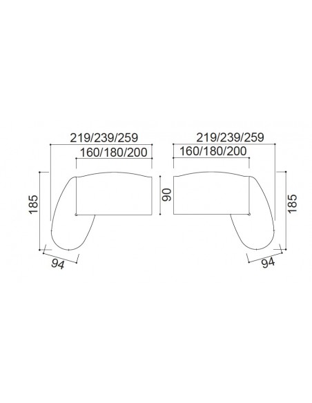 Bureau X time Stop avec convivialité en verre – Quadrifoglio.