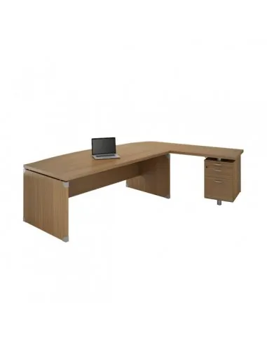 Bureau X time Stop avec convivialité en verre – Quadrifoglio.
