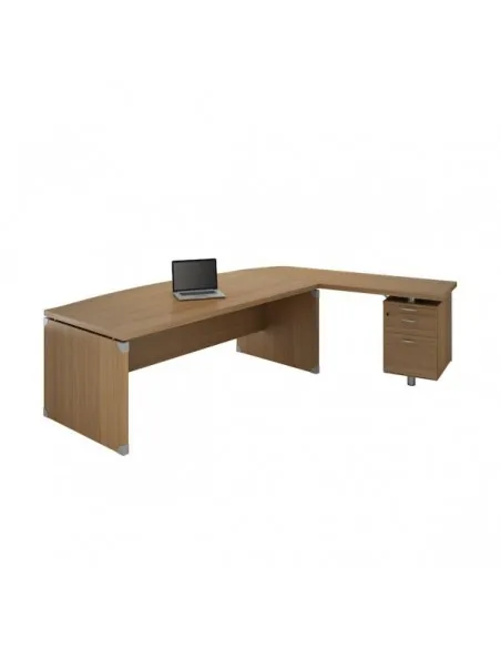 Bureau X time Stop avec convivialité en verre – Quadrifoglio.