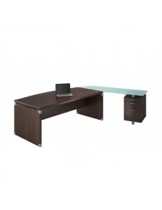 Bureau X time Stop avec convivialité en verre – Quadrifoglio. 2