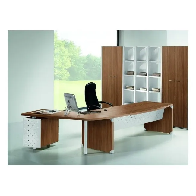 Bureau X time Stop avec convivialité en verre – Quadrifoglio.