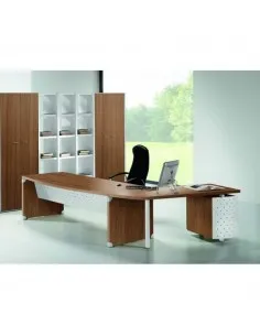 Bureau X time Stop avec convivialité en verre – Quadrifoglio.