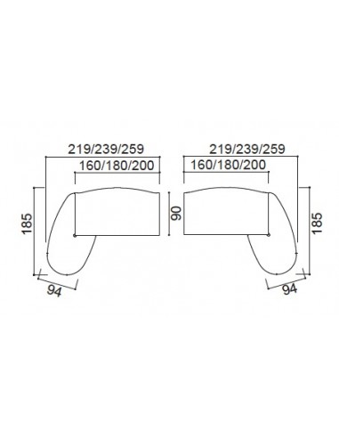 Bureau de direction X time Next avec retour convivialité en verre - Quadrifoglio