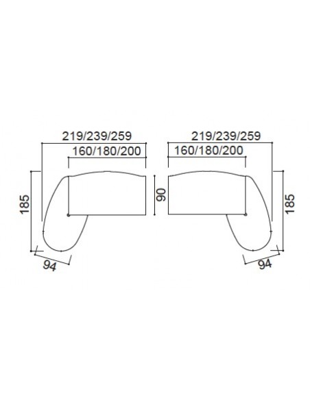 Bureau de direction X time Next avec retour convivialité en verre - Quadrifoglio