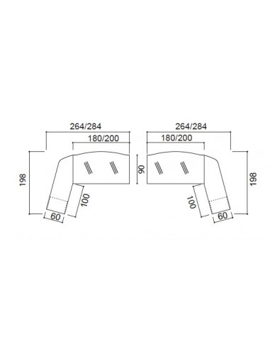 Bureau X time Stop avec convivialité en verre – Quadrifoglio.