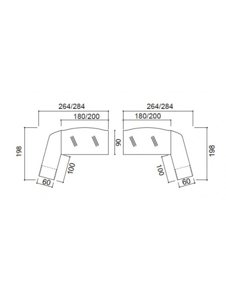 Bureau X time Stop avec convivialité en verre – Quadrifoglio.