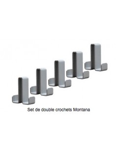 Kit de 2 cintres Montana pour portemanteaux mural KERKMANN 2