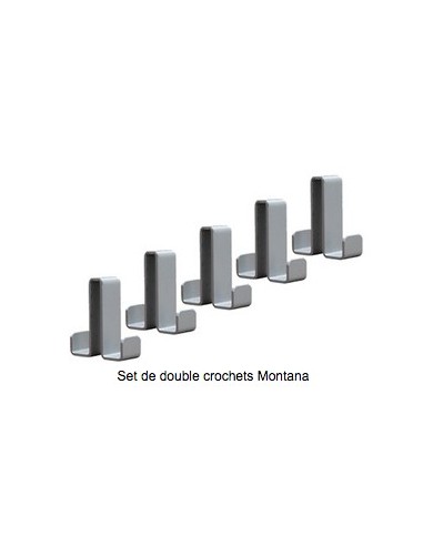 Kit de 2 cintres Montana pour portemanteaux mural KERKMANN