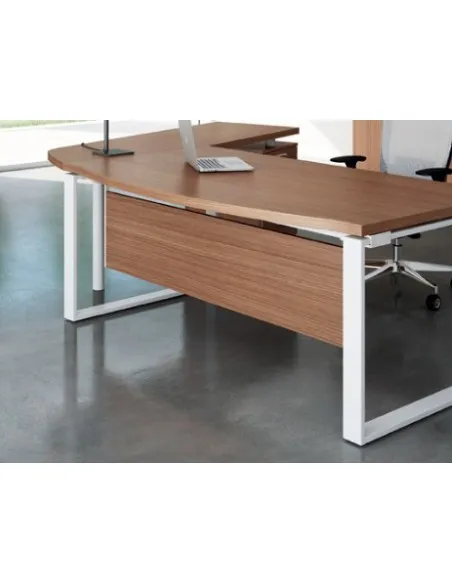 Voile de fond en bois pour bureaux X time Ring - Quadrifoglio