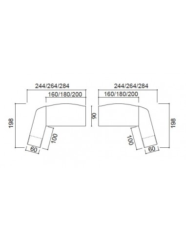 Bureau X time Stop avec convivialité en verre – Quadrifoglio.