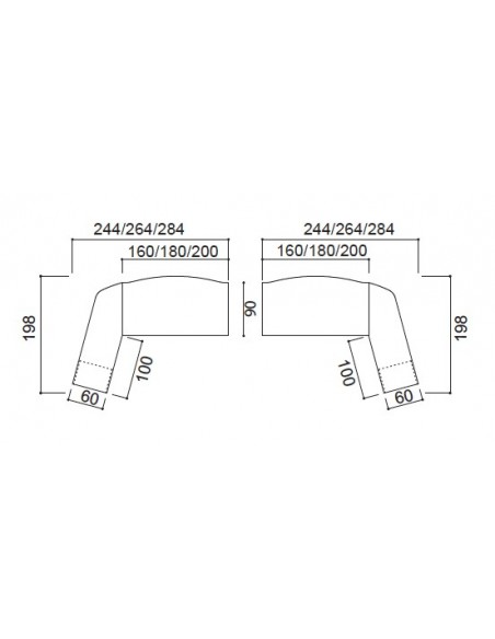 Bureau X time Stop avec convivialité en verre – Quadrifoglio.