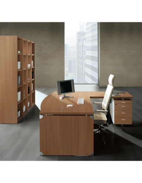 Bureau X time Stop avec convivialité en verre – Quadrifoglio.