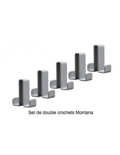 Kit de 2 cintres Montana pour portemanteaux mural KERKMANN