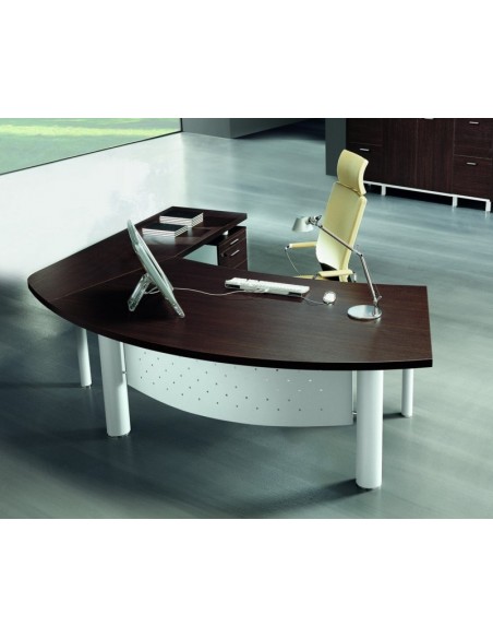 Bureau X time Stop avec convivialité en verre – Quadrifoglio.