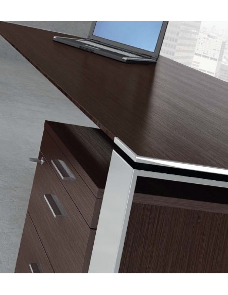 Bureau X7 avec retour et caisson – Officity.
