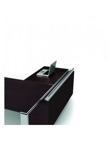 Ensemble de direction X7 avec plateaux en verre blanc – Officity.