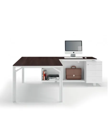 Bureau d'angle X8 avec caisson de rangement – Officity.