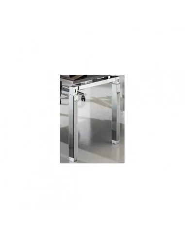 Bureau d’angle Rock K4 avec piètement Design finition chromée – Mobel Linea