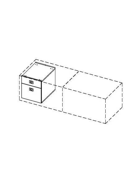 Caisson de rangement pour crédence Officity.