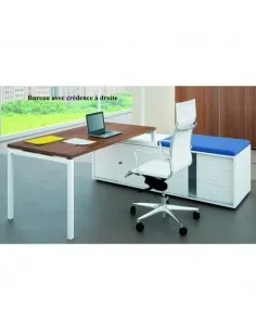 Bureau Idea 01 avec meuble de rangement - Quadrifoglio