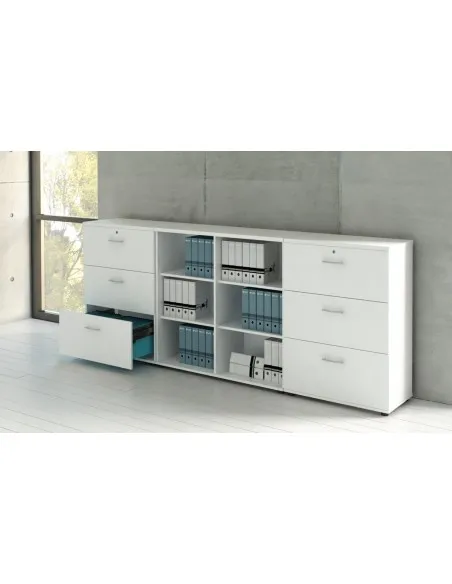Armoire moyenne avec 3 tiroirs pour le classement des dossiers suspendus. - MDD