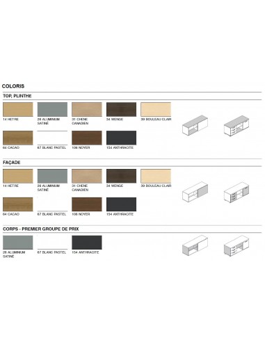 Armoire basse avec porte coulissante finition bois mélaminé, tiroir de rangement avec serrure - MDD