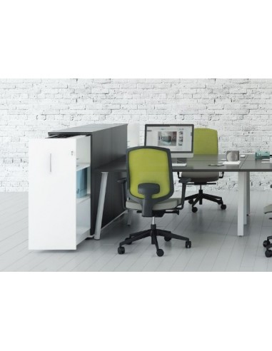 Ensemble de 4 postes Ogi A avec caissons de rangement grande contenance - MDD