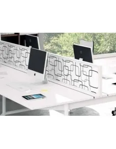 Panneau de séparation finition tissu fantaisie - Officity