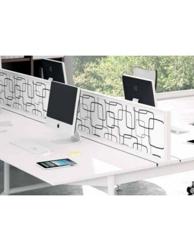 Panneau de séparation finition tissu fantaisie - Officity