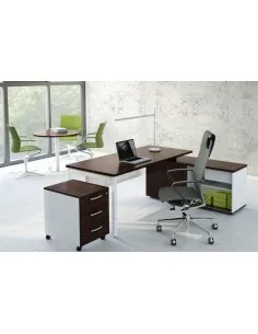 Bureau individuel Ogi U avec crédence - MDD