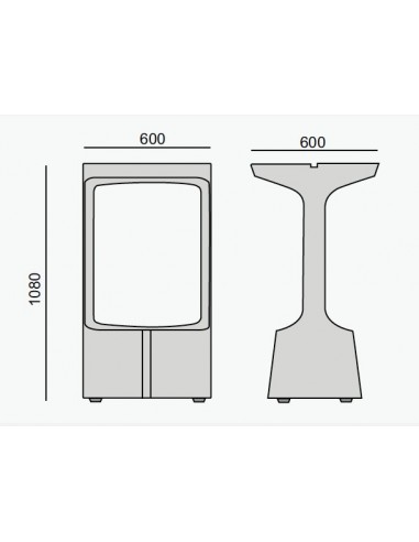 Table mange-debout intérieur/extérieur Karla - Sokoa