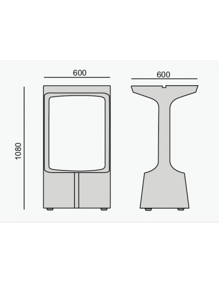 Table mange-debout intérieur/extérieur Karla - Sokoa
