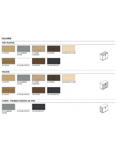 Armoire de bureau avec niche bibliothèque et portes battantes - MDD