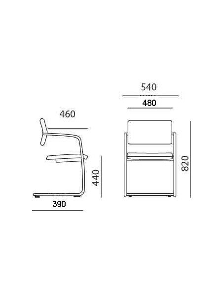 Fauteuil de Direction en cuir modèle Foster - Sokoa