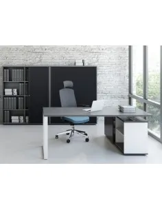 Bureau individuel Ogi Q avec crédence - MDD