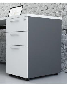 Bureau individuel Ogi U avec crédence - MDD 2