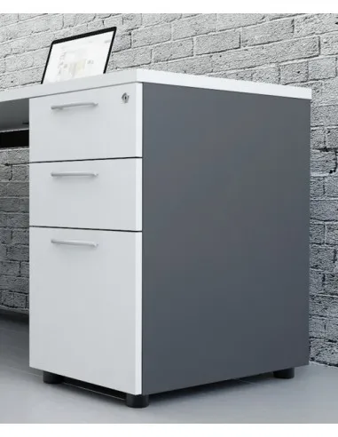 Bureau individuel Ogi U avec crédence - MDD