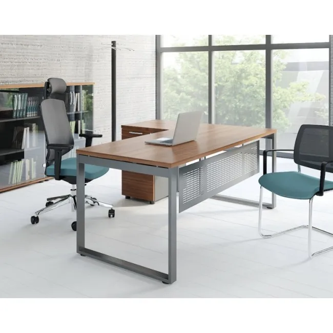 Bureau individuel Ogi U avec crédence - MDD