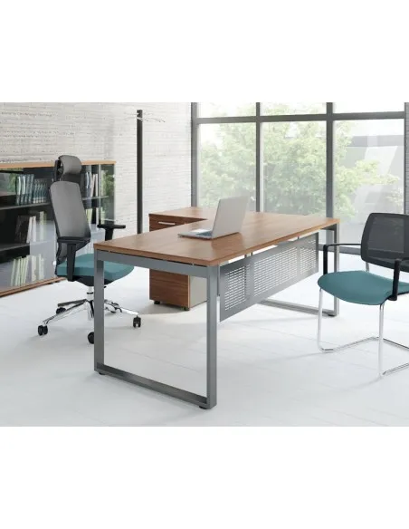 Bureau individuel Ogi U avec crédence - MDD