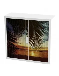 Armoire à rideaux avec décor mer – EasyOffice.