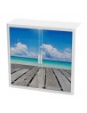 Armoire à rideaux avec décor mer – EasyOffice.