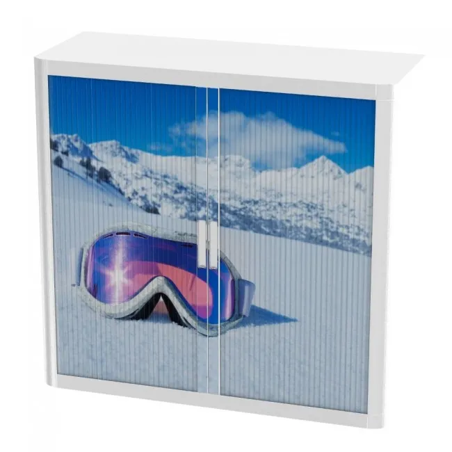 Armoire à rideaux avec décor montagne – EasyOffice.