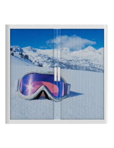 Armoire à rideaux avec décor montagne – EasyOffice.