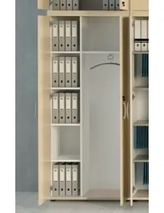 Armoire haute avec vestiaire et rangement - MDD