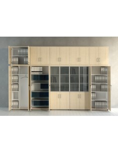 Armoire haute équipée d’un vestiaire et de rangement - MDD 2