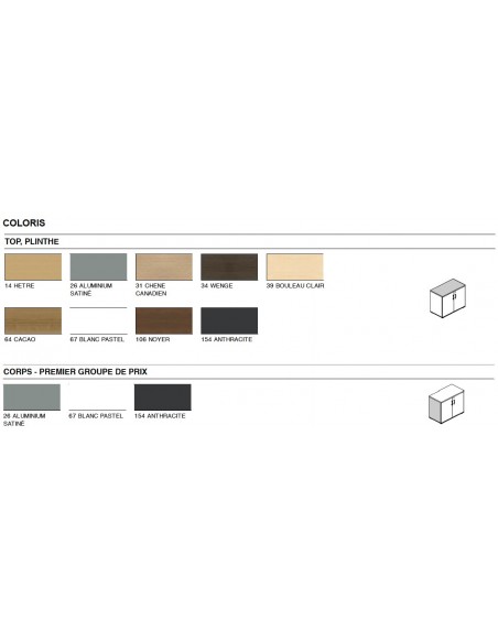 Armoire haute équipée d’un vestiaire et de rangement - MDD