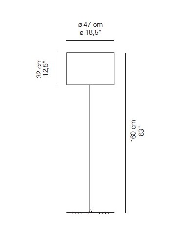 LAMPADAIRE HALF MOON