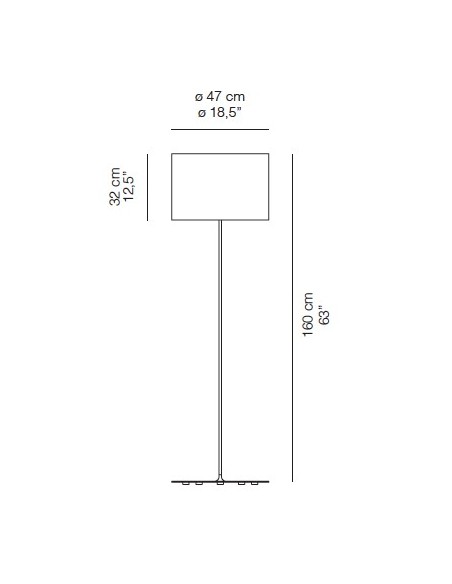 LAMPADAIRE HALF MOON