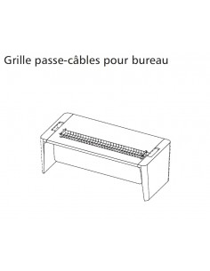 Goulotte guide câbles sous plateau X10 - Officity 2
