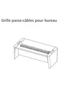 Goulotte guide câbles sous plateau X10 - Officity 2